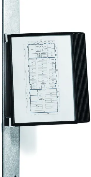 Durable Vario magnetvägg 10 registersysten svart A4