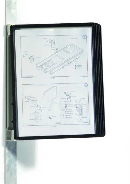 Durable Vario Magnet registreringssystem svart A4